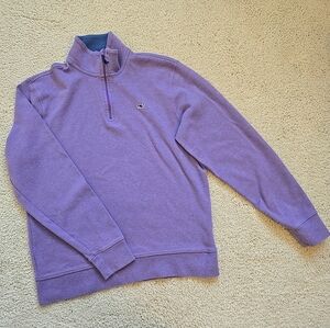 Vineyard Vines 1/4 Zip Pullover Sweater Size Small Lavender Purple
